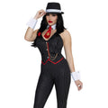 Lady Mobster Catsuit Vrouw Kostuum