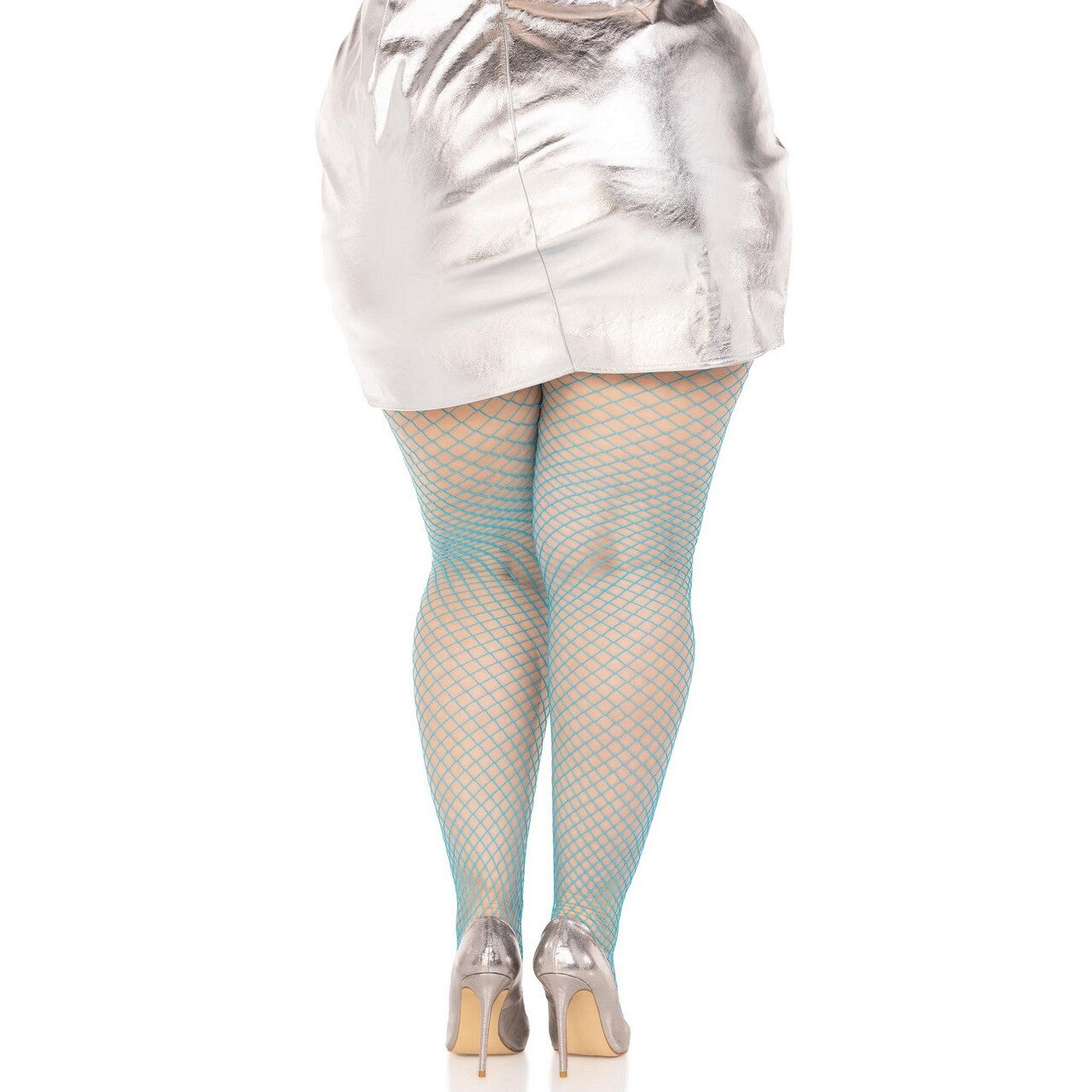 Op deze afbeelding zie je een Accessoires, van het merk Leg Avenue. Visnet Panty Blauw Space Fantasy Plus Size