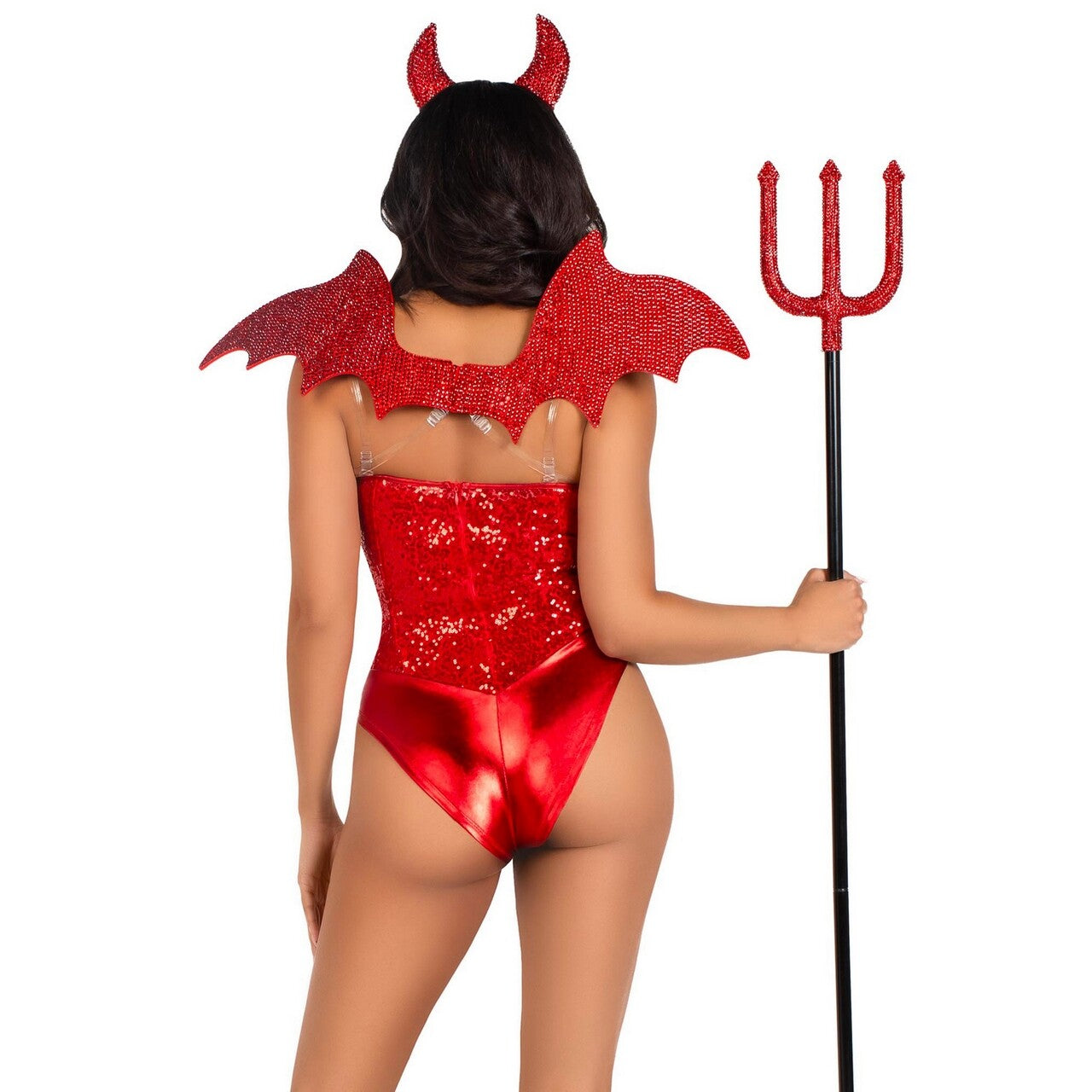 Op deze afbeelding zie je een Accessoires, van het merk Leg Avenue. Duivels Setje Hoofdband En Vleugels