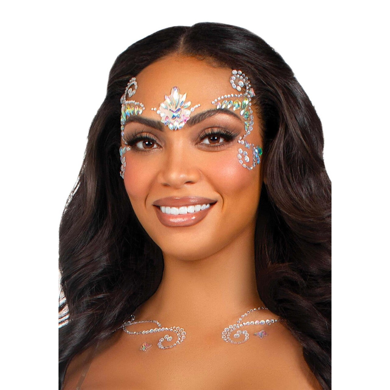 Op deze afbeelding zie je een Accessoires, van het merk Leg Avenue. Fairy Face Jewels Sticker