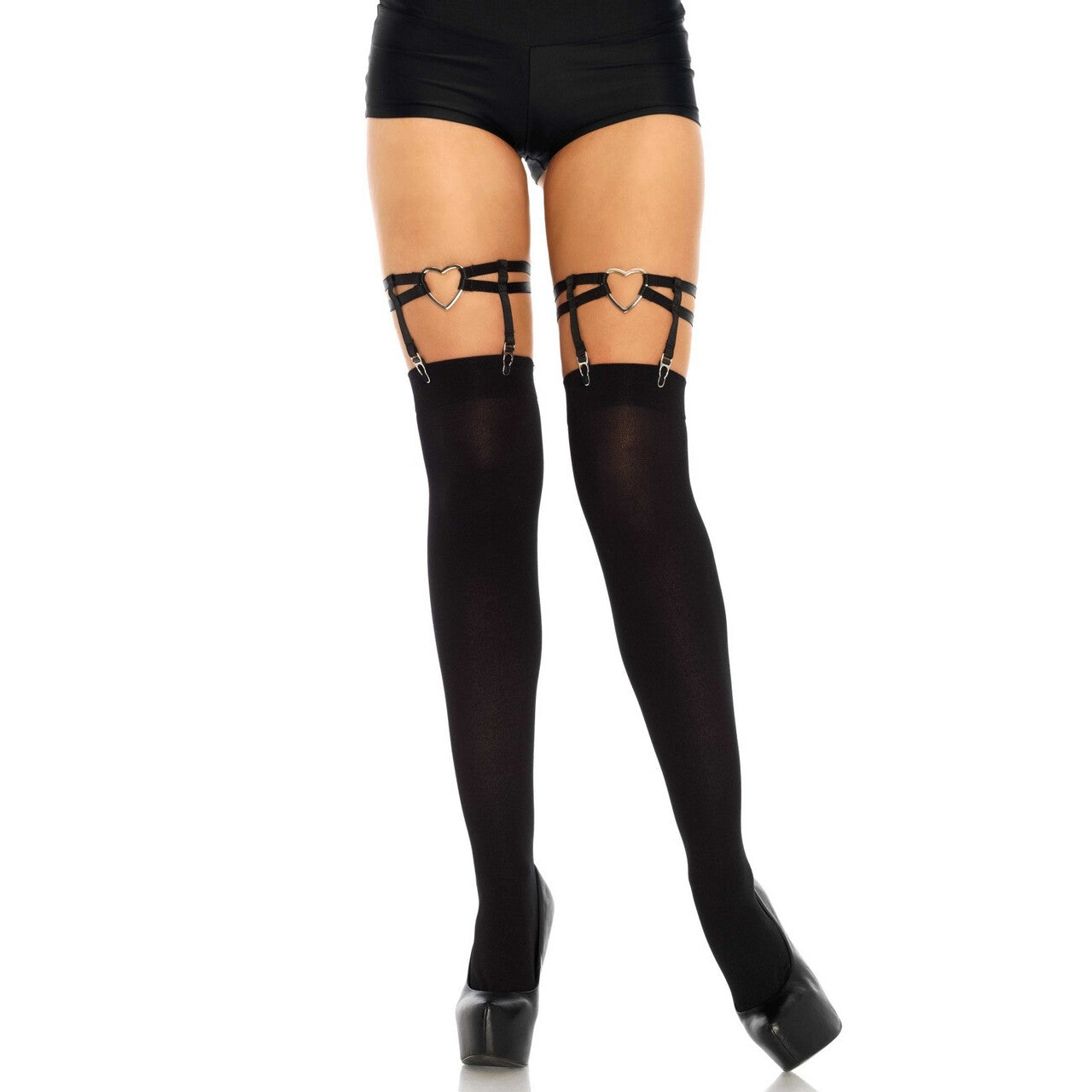 Op deze afbeelding zie je een Accessoires, van het merk Leg Avenue. Kousophouder Met Twee Riempjes En Hart