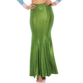 Glimmende Spandex Zeemeermin Rok Groen Alg Plus Size Vrouw