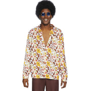 Op deze afbeelding zie je een Kostuums, van het merk Leg Avenue. Boogie Down Hippie Hunk Shirt Man