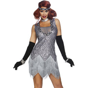 Op deze afbeelding zie je een Kostuums, van het merk Leg Avenue. Fantastische Flapper Jaren 20 Charleston Vrouw Kostuum
