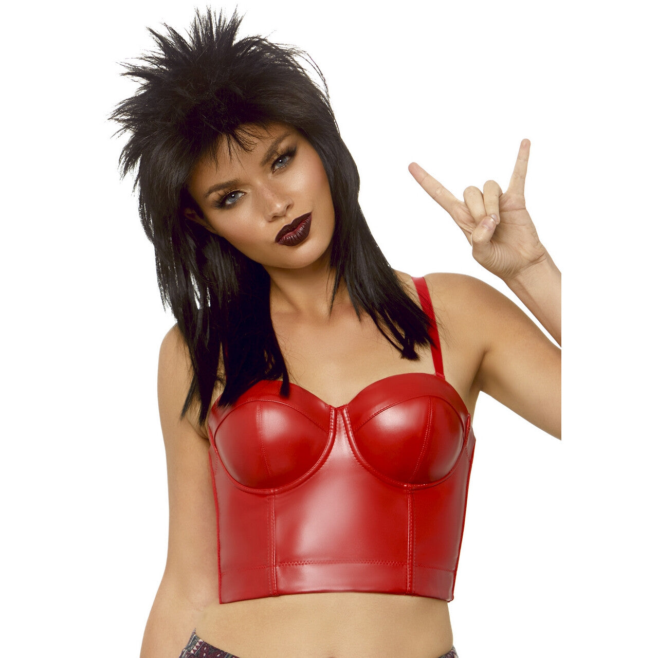 Op deze afbeelding zie je een Accessoires, van het merk Leg Avenue. Verstelbare Rocker Pruik Met Matje Zwart