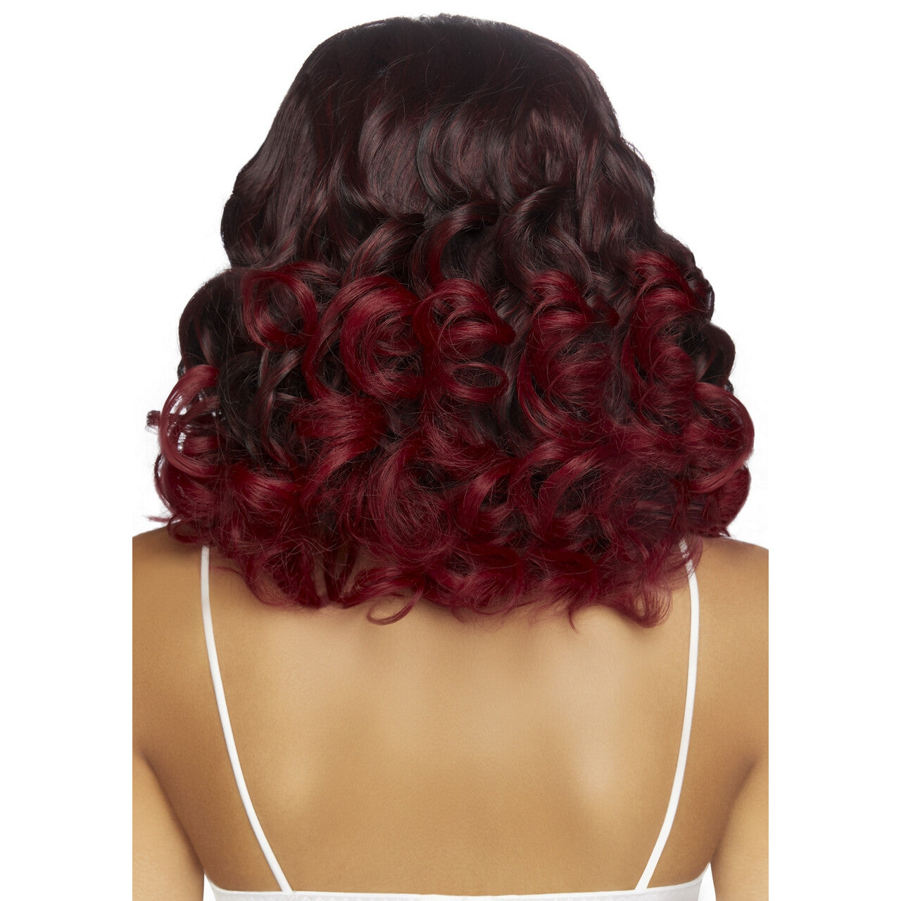 Op deze afbeelding zie je een Accessoires, van het merk Leg Avenue. Verstelbare Ombre Spoeling Pruik Twee Kleuren Bruin Rood