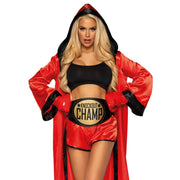Op deze afbeelding zie je een Kostuums, van het merk Leg Avenue. Miss Dynamite Boks Knock Out Kampioene Vrouw Kostuum