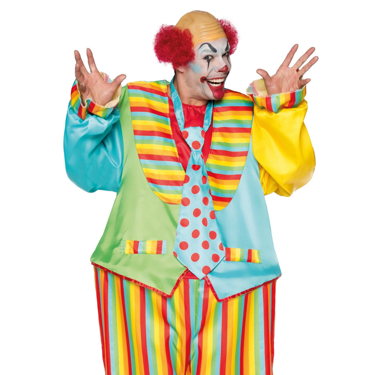 Op deze afbeelding zie je een Kostuums, van het merk Leg Avenue. Zo Rond Als Een Circustent Clown Man Kostuum