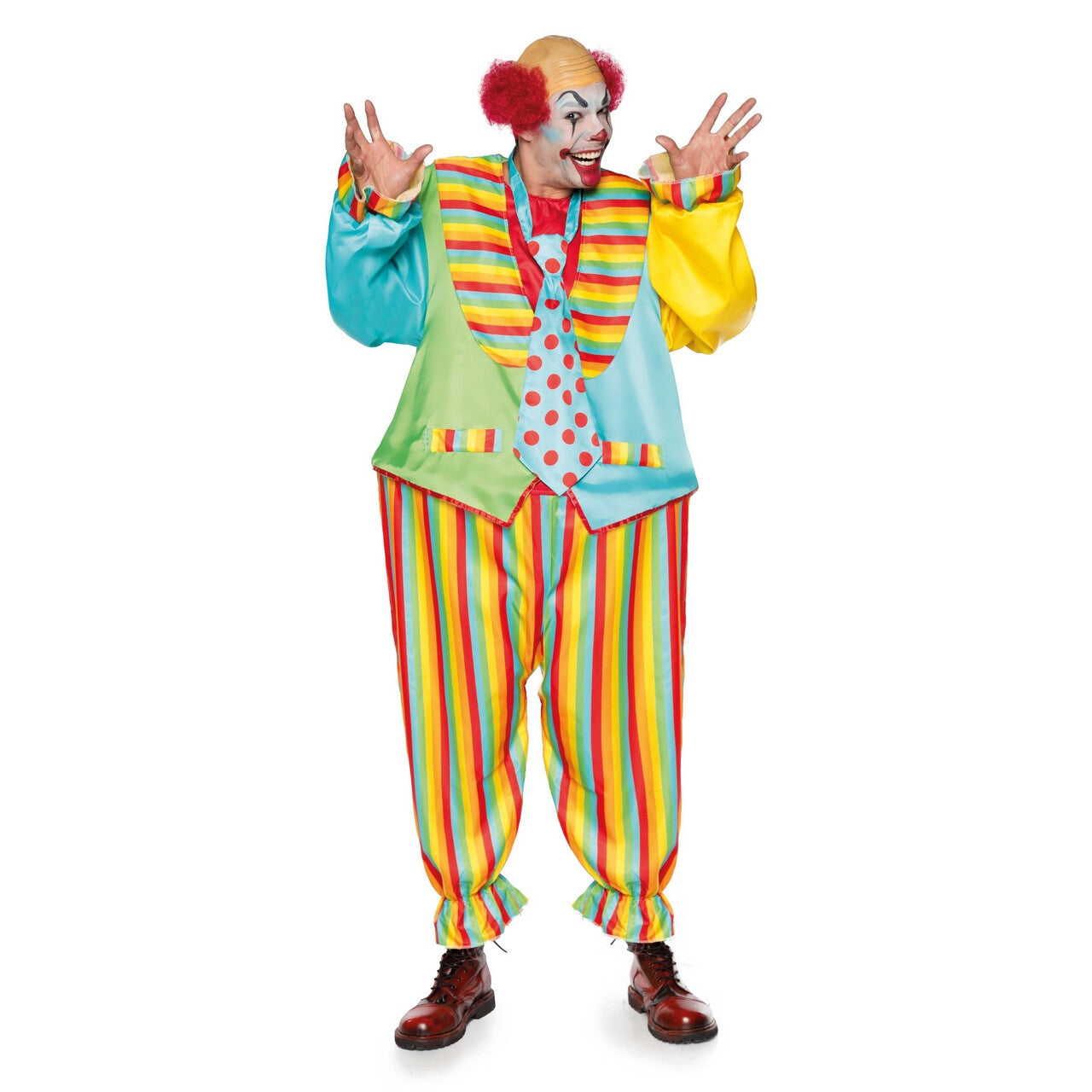 Op deze afbeelding zie je een Kostuums, van het merk Leg Avenue. Zo Rond Als Een Circustent Clown Man Kostuum