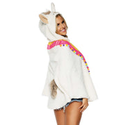 Op deze afbeelding zie je een Kostuums, van het merk Leg Avenue. Witte Lama Mexicaanse Poncho Vrouw