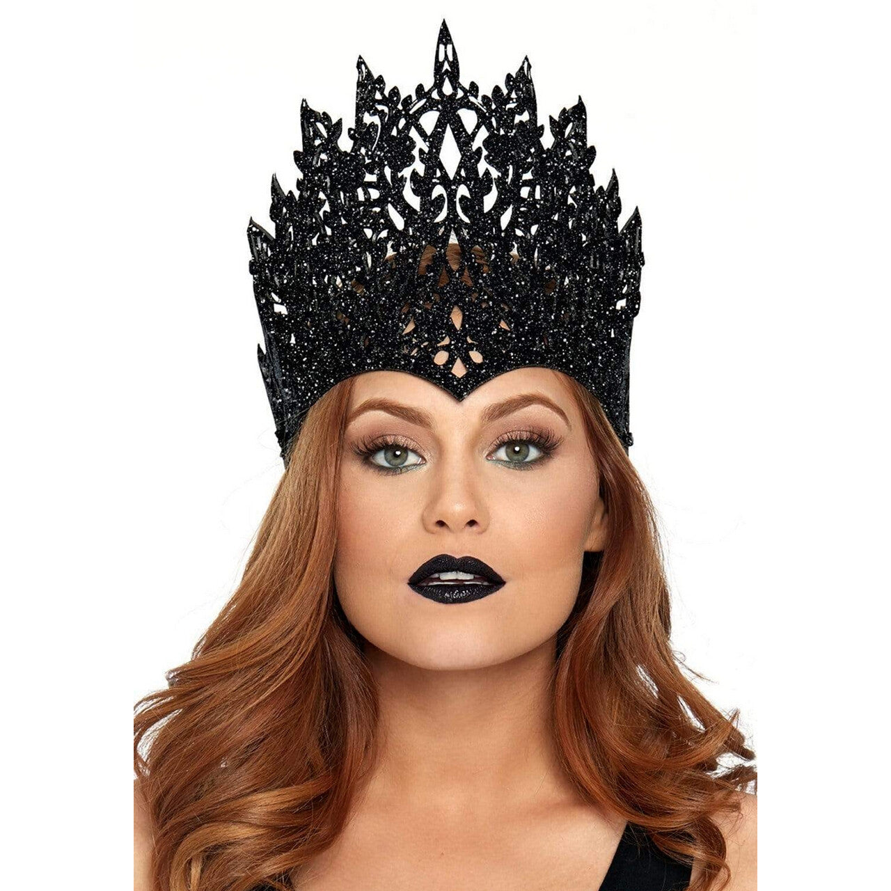 Op deze afbeelding zie je een Accessoires, van het merk Leg Avenue. Boze Koningin Zwarte Kroon Met Glitters