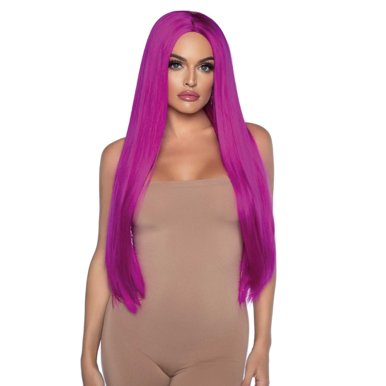 Op deze afbeelding zie je een Accessoires, van het merk Leg Avenue. Roze Lange Pruik Kylie