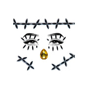 Op deze afbeelding zie je een Accessoires, van het merk Leg Avenue. Stitches Face Jewels Sticker