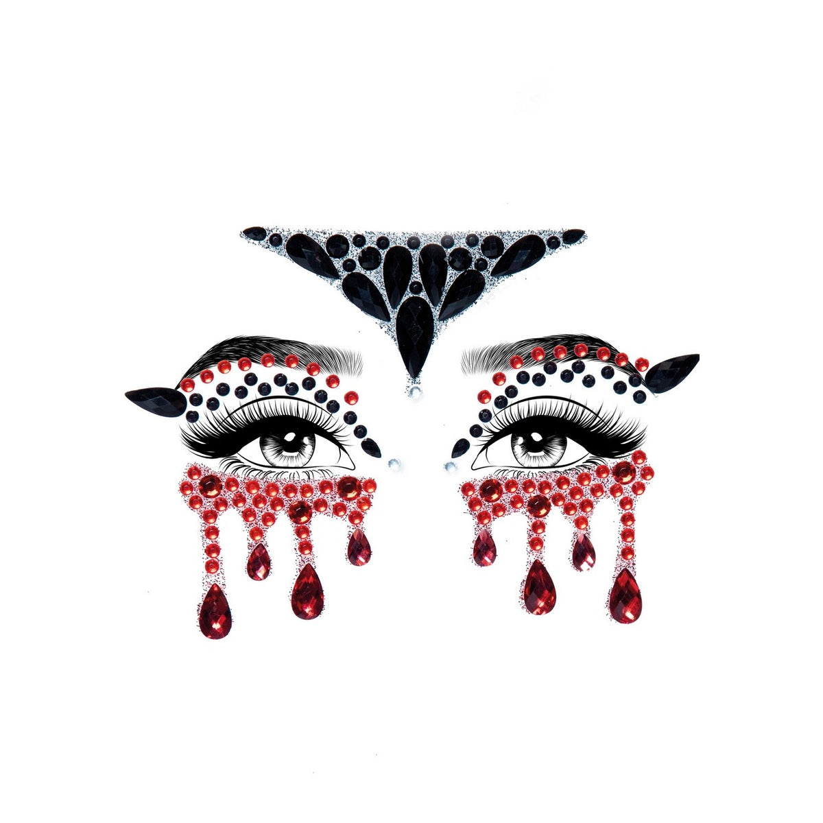 Op deze afbeelding zie je een Accessoires, van het merk Leg Avenue. Vampire Face Jewels Sticker
