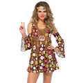 Power Of Flower Hippie Vrouw Kostuum