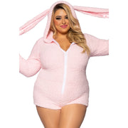 Op deze afbeelding zie je een Kostuums, van het merk Leg Avenue. Knuffelzacht Konijntje Wobbelina Plus Size Vrouw Kostuum