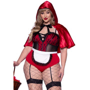 Op deze afbeelding zie je een Kostuums, van het merk Leg Avenue. Rood Sexy Kapje Plus Size Vrouw Kostuum
