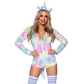 Fantastische Fantasie Eenhoorn Tie Dye Vrouw Kostuum