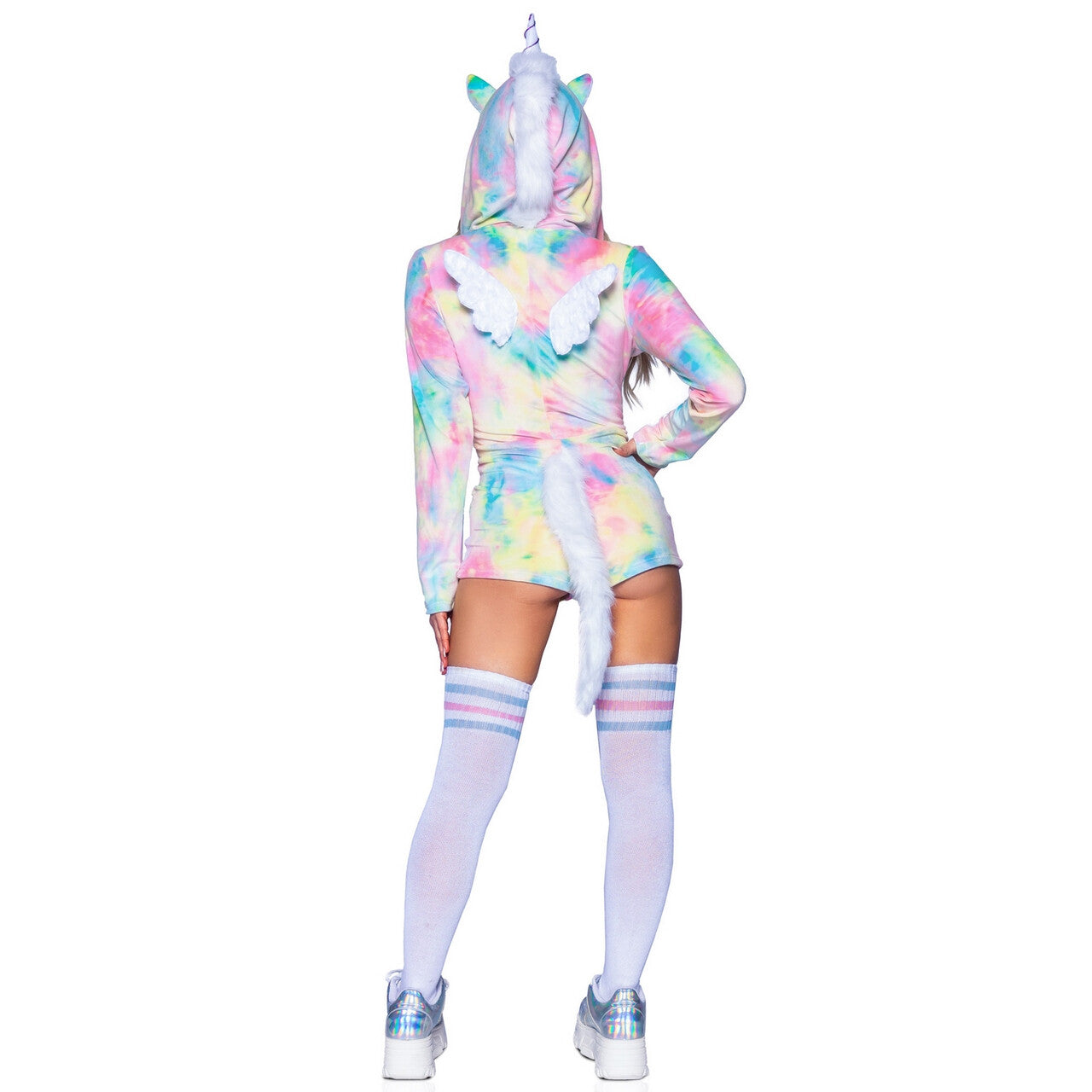 Op deze afbeelding zie je een Kostuums, van het merk Leg Avenue. Fantastische Fantasie Eenhoorn Tie Dye Vrouw Kostuum