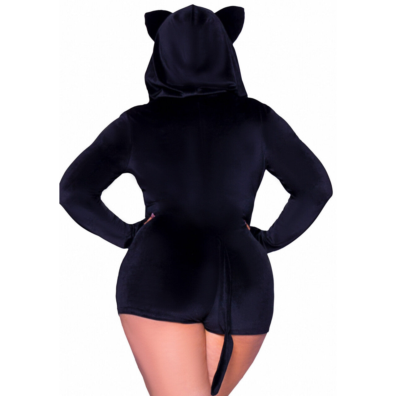 Op deze afbeelding zie je een Kostuums, van het merk Leg Avenue. Kittig Zwart Poesje Holly Plus Size Vrouw Kostuum