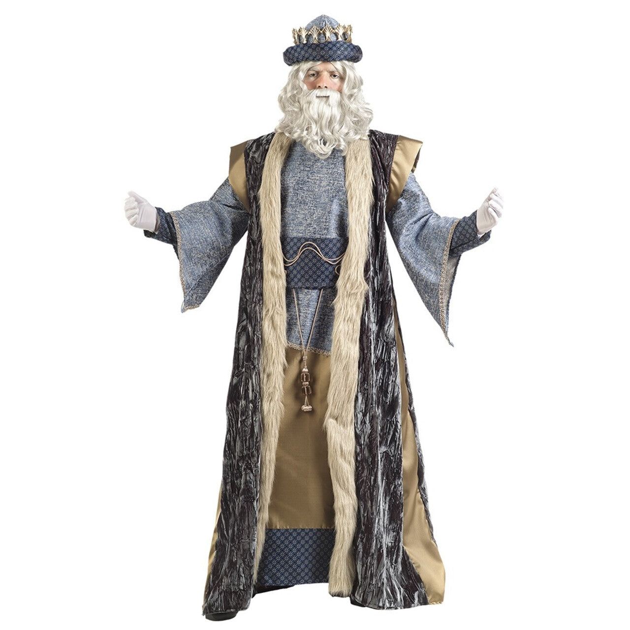 Op deze afbeelding zie je een Kostuums, van het merk Limit. Koning Melchior Driekoningen Kerstmis Man Kostuum