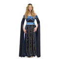 Blauw Middeleeuwse Hertogin Henrike Von Handrup Vrouw Kostuum