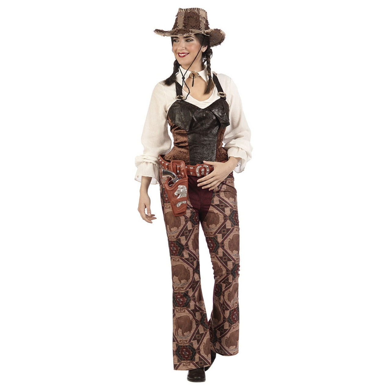 Op deze afbeelding zie je een Kostuums, van het merk Limit. Cowgirl New Mexico Pamela Vrouw Kostuum