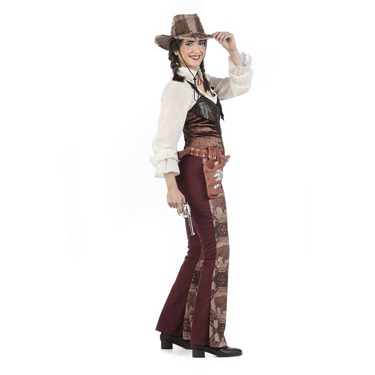 Op deze afbeelding zie je een Kostuums, van het merk Limit. Cowgirl New Mexico Pamela Vrouw Kostuum