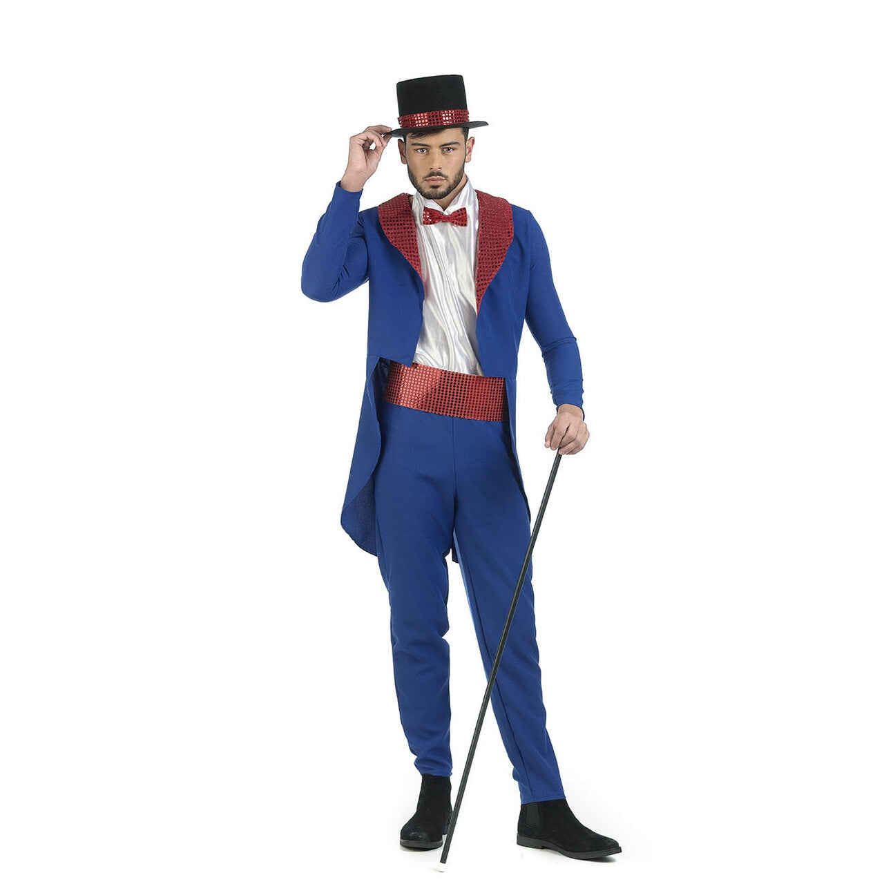 Op deze afbeelding zie je een Kostuums, van het merk Limit. Showmaster Las Vegas Voorstelling Man Kostuum