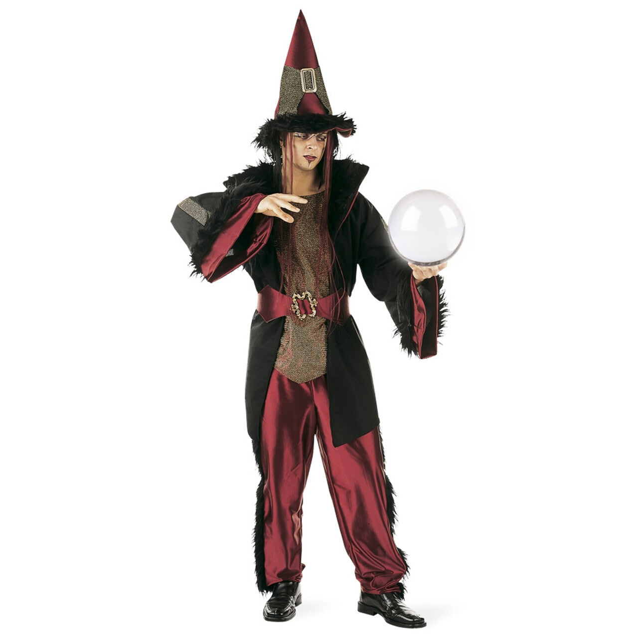 Op deze afbeelding zie je een Kostuums, van het merk Limit. Kwaadaardige Boze Tovenaar Griezel Sprookje Man Kostuum
