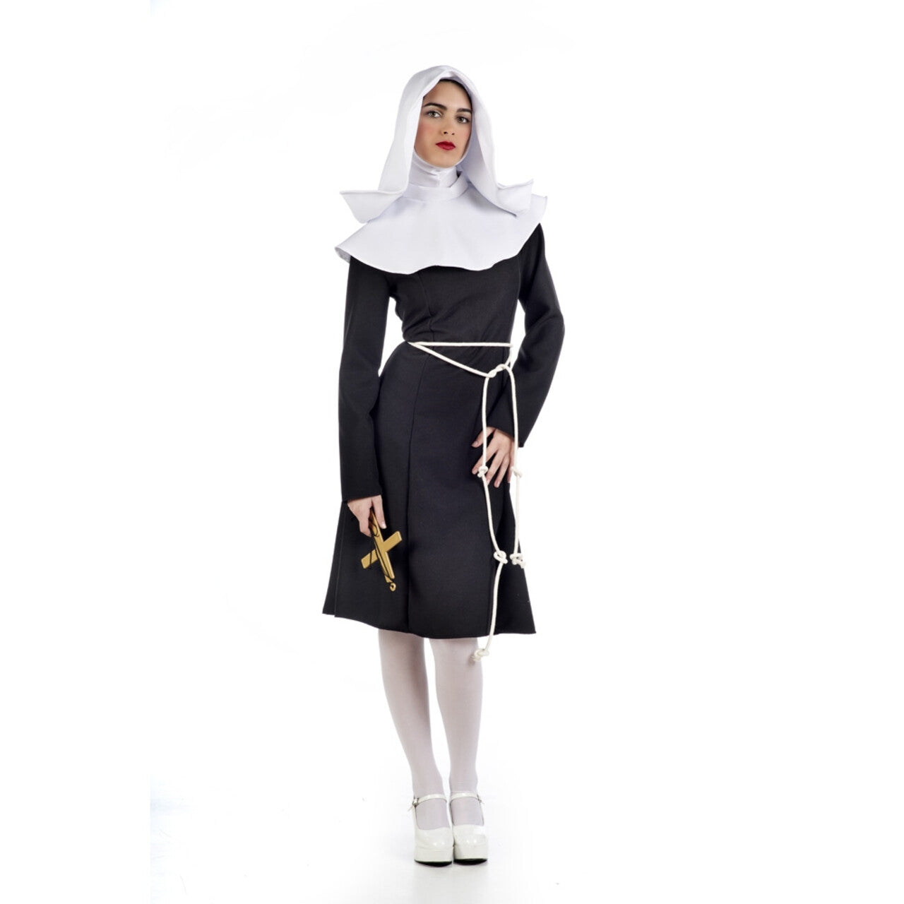 Op deze afbeelding zie je een Kostuums, van het merk Limit. Sister Act Klooster Non Vrouw Kostuum
