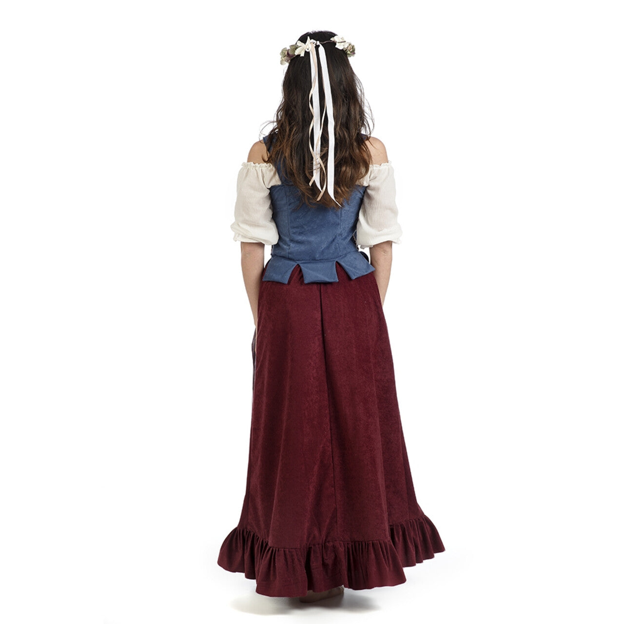 Op deze afbeelding zie je een Kostuums, van het merk Limit. Herberg Het Hoekje Herbergier Hilda Vrouw Kostuum
