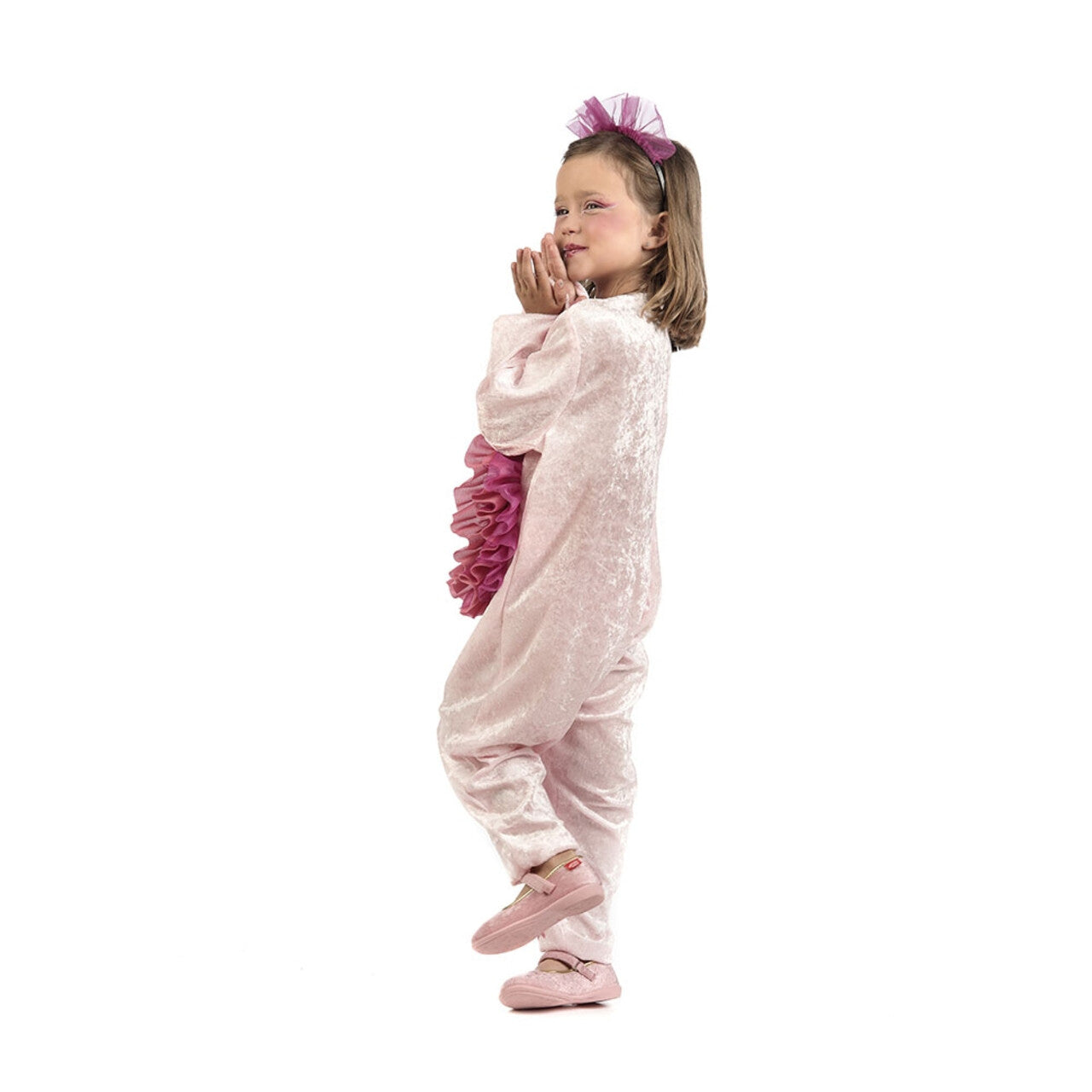 Op deze afbeelding zie je een Kostuums, van het merk Limit. Fraaie Elegante Roze Flamingo Meisje Kostuum