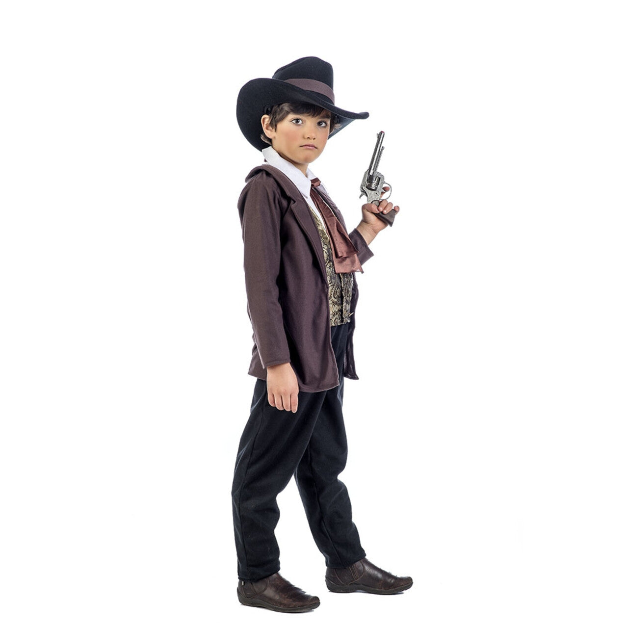 Op deze afbeelding zie je een Kostuums, van het merk Limit. Stoere Sheriff Strenge Handhaver Van De Wet Wilde Westen Jongen Kostuum