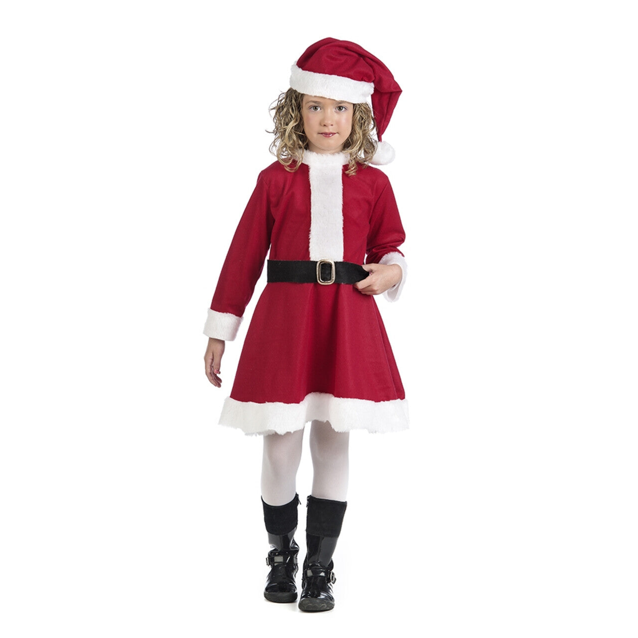 Op deze afbeelding zie je een Kostuums, van het merk Limit. Warm Rood Kerstvrouw Meisje Kostuum