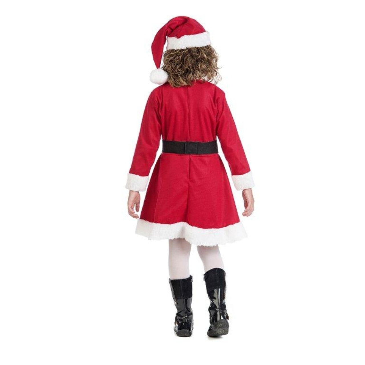 Op deze afbeelding zie je een Kostuums, van het merk Limit. Warm Rood Kerstvrouw Meisje Kostuum