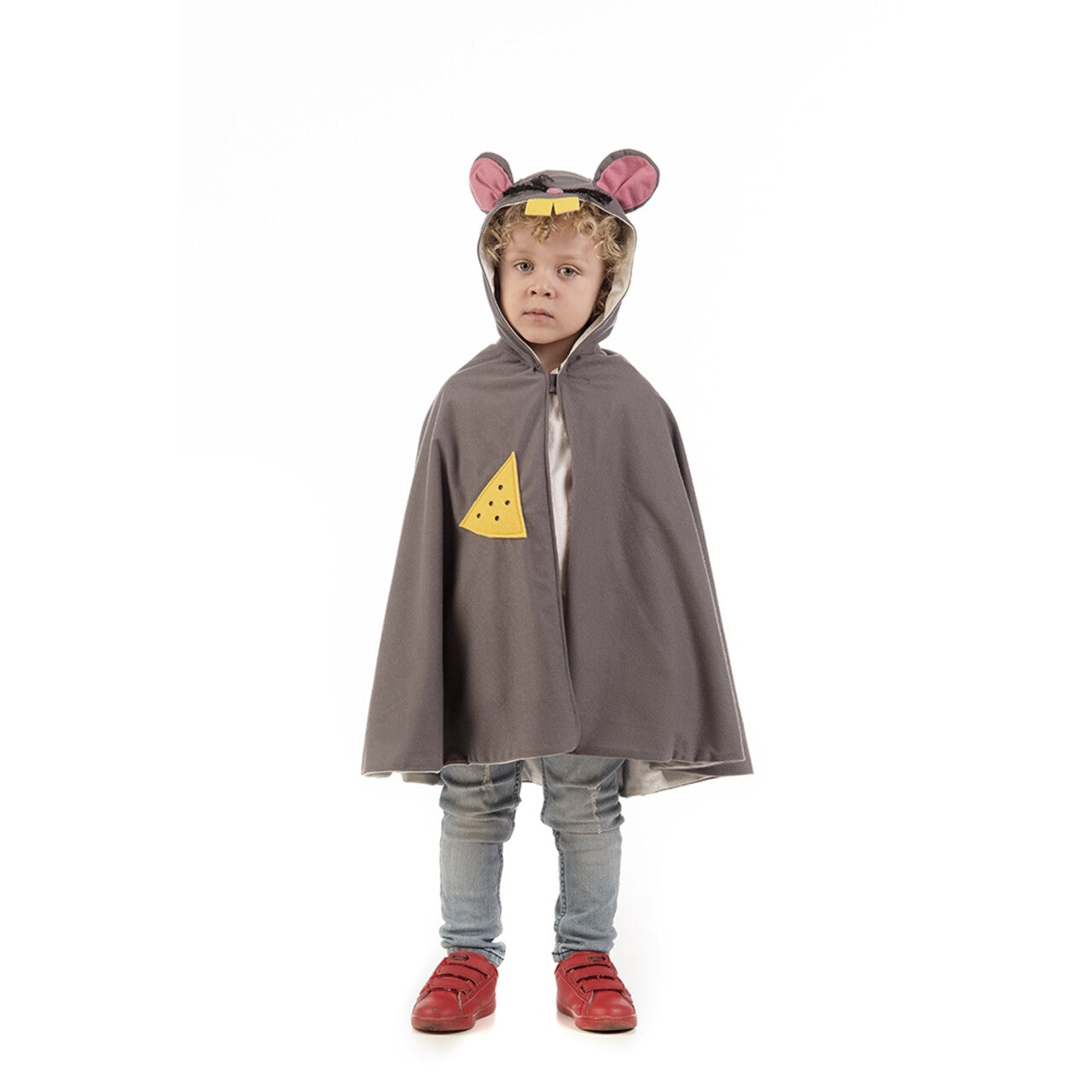 Op deze afbeelding zie je een Kostuums, van het merk Limit. Cape Grote Grijze Kaas Muis Kind Kostuum