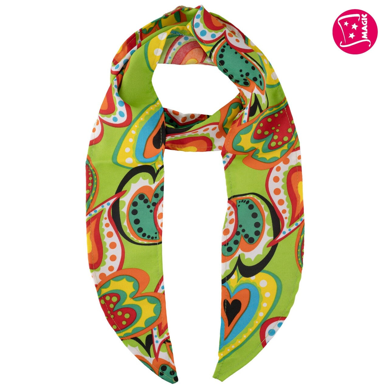 Op deze afbeelding zie je een Accessoires, van het merk Magic By Freddy's. Satijnen Sjaaltjes Hippie 6 Stuks