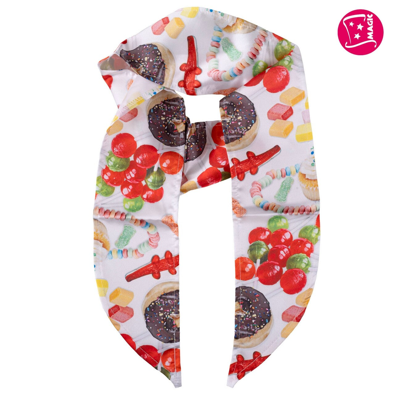 Op deze afbeelding zie je een Accessoires, van het merk Magic By Freddy's. Satijnen Sjaaltjes Kerst Toetjes 6 Stuks