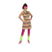 Op deze afbeelding zie je een Kostuums, van het merk Magic By Freddy's. 80s Flashing Colour Femke Vrouw Kostuum