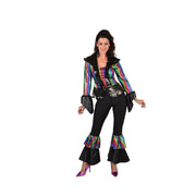 Op deze afbeelding zie je een Kostuums, van het merk Magic By Freddy's. Dancing Rainbow Queen Vrouw Kostuum