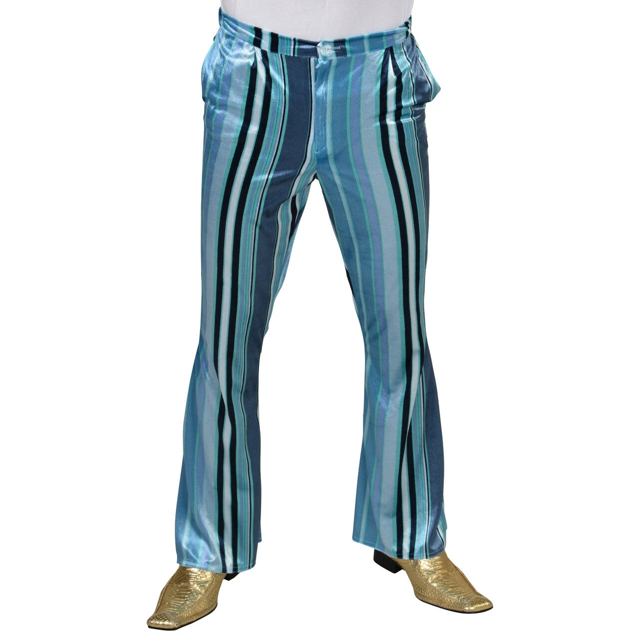 Op deze afbeelding zie je een Kostuums, van het merk Magic By Freddy's. Gestreepte Hippie Broek Daydreamer Man
