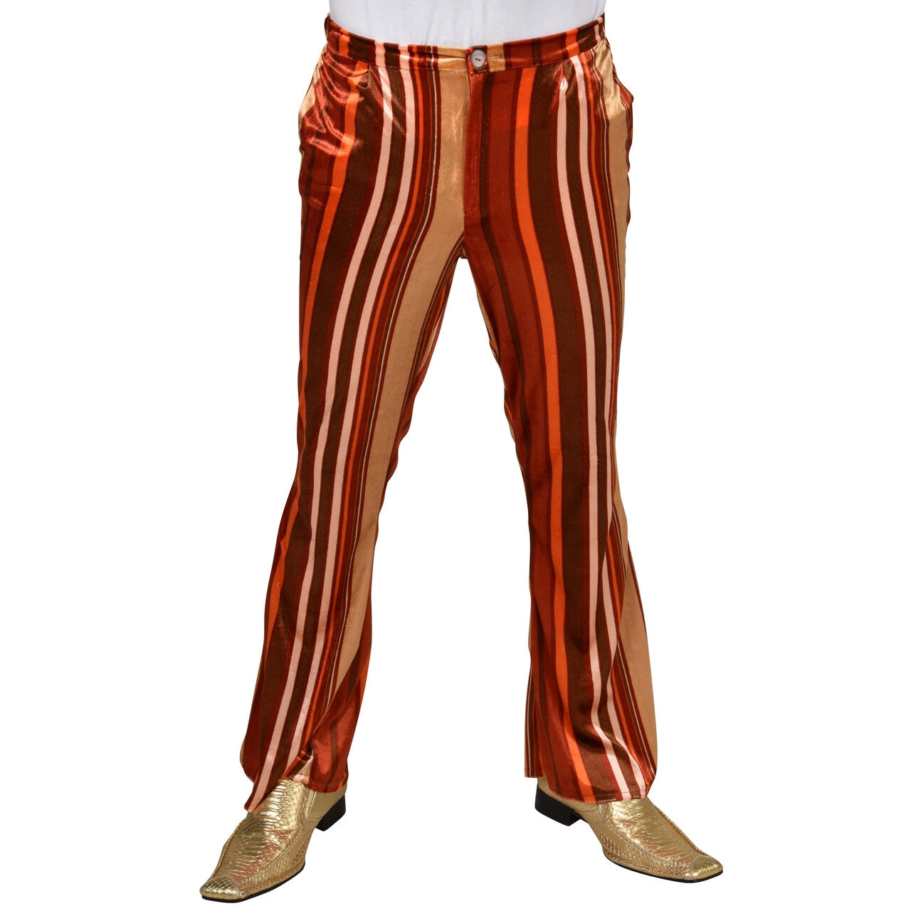 Op deze afbeelding zie je een Kostuums, van het merk Magic By Freddy's. Gestreepte Hippiebroek Sunset Sky Man