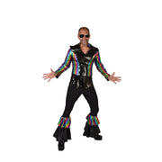 Op deze afbeelding zie je een Kostuums, van het merk Magic By Freddy's. Dancing King Rainbow Man Kostuum