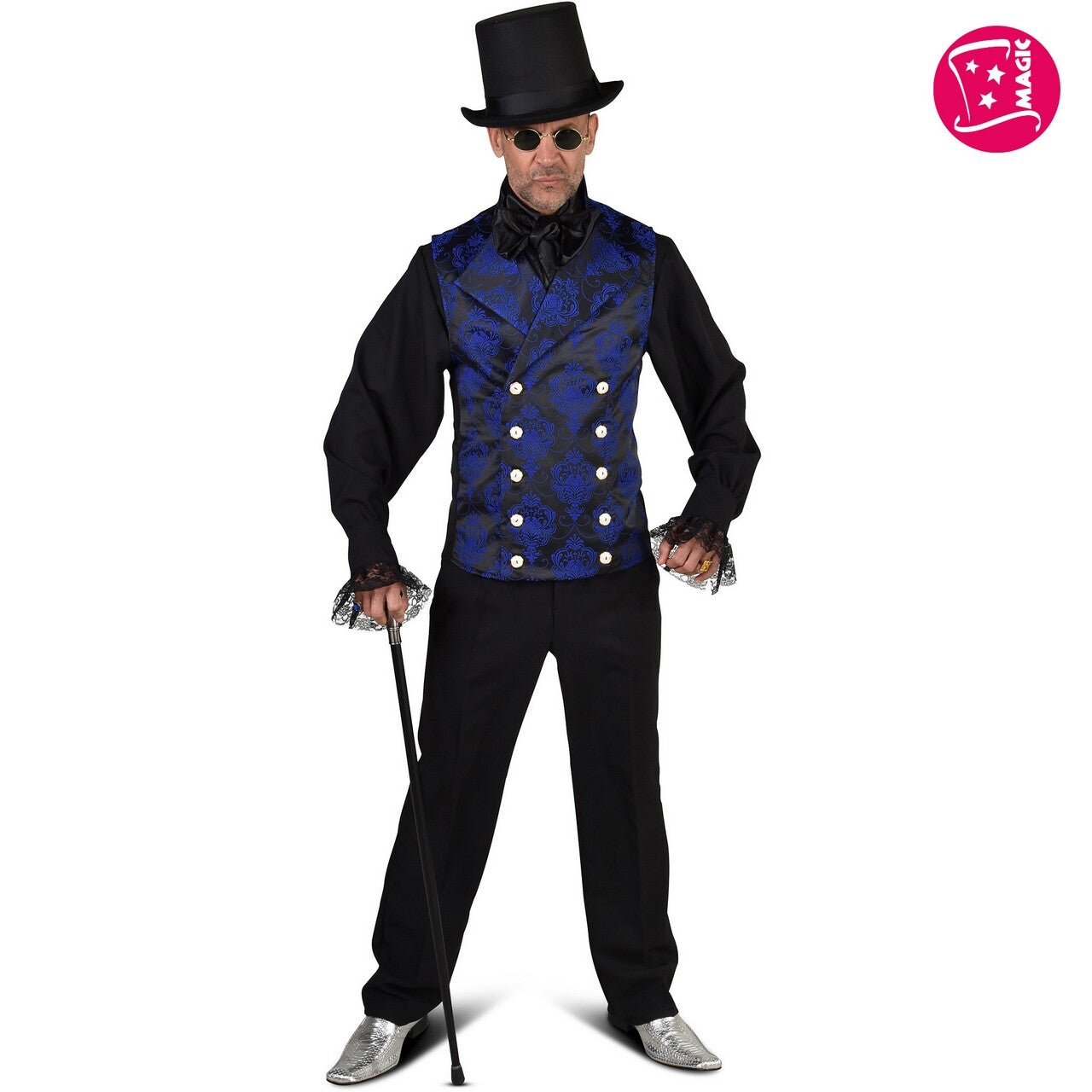 Op deze afbeelding zie je een Kostuums, van het merk Magic By Freddy's. Vest Edelman Blauw