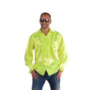 Op deze afbeelding zie je een Kostuums, van het merk Magic By Freddy's. Dance All Night Ruches Blouse Neon Geel Man