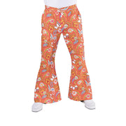 Op deze afbeelding zie je een Kostuums, van het merk Magic By Freddy's. Hippie Broek Paisley Oranje Man