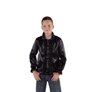Op deze afbeelding zie je een Kostuums, van het merk Magic By Freddy's. Niet Hakken Maar Dansen Ruches Blouse Zwart Jongen