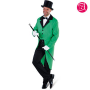 Op deze afbeelding zie je een Kostuums, van het merk Magic By Freddy's. Gene Kelly Show Slipjas Groen Man