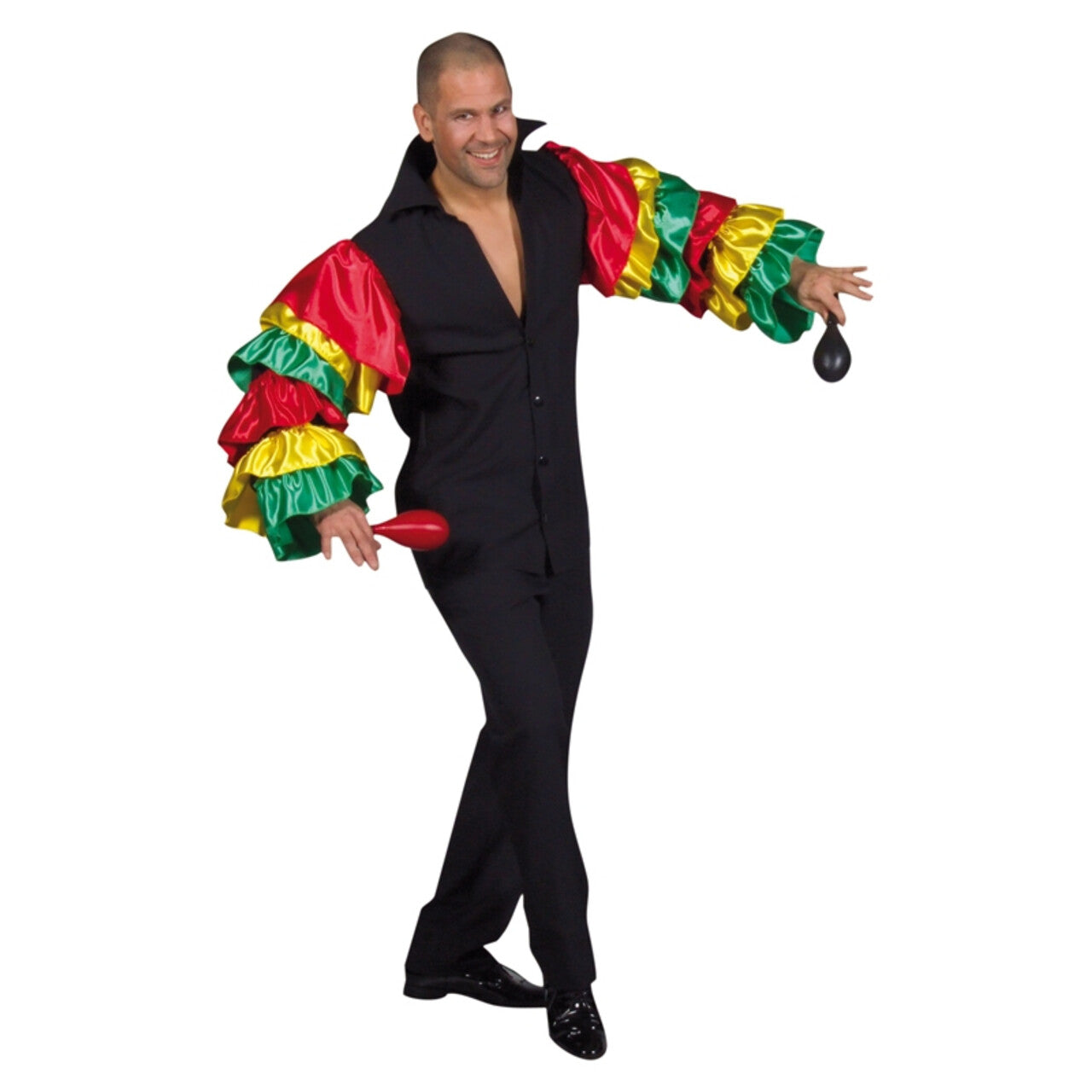 Op deze afbeelding zie je een Kostuums, van het merk Magic By Freddy's. Losse Heupen Samba Shirt Man
